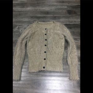 Shimmery Button up Sweater